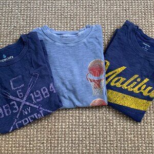 Crewcuts Boys Graphic T-Shirt Bundle Size M (8–9) Navy Blue Sports Tees